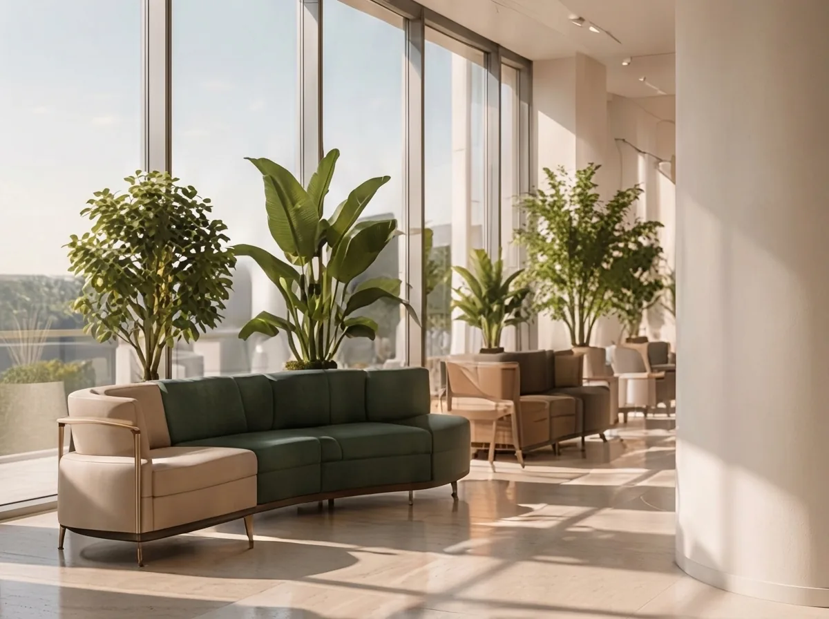 Vebego architectural lobby and sensory interior
